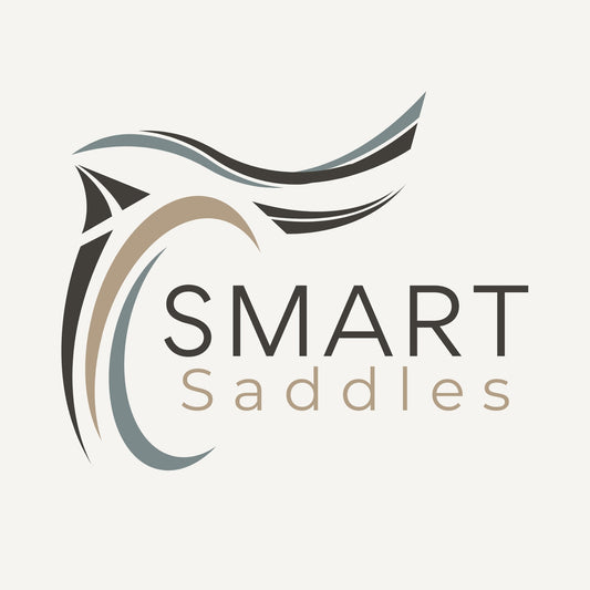 Logo of SMART Saddles on a light gray background